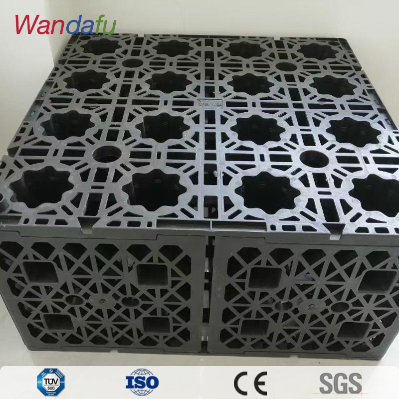 PP Material Rainwater Collection Drainage Cell Tank Module Systems Underground Modular Water Collector for Rainwater