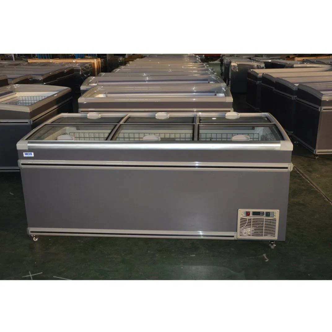 Si-FF9213m Supermarket Freezer with Flat Glass