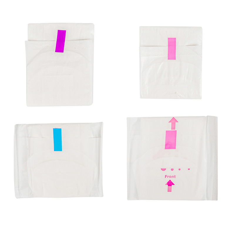 Custom Brand Name Royal Girl Pad Ladies Organic Cotton Period Pad Disposable Full Wrapping Open Sanitary Napkins