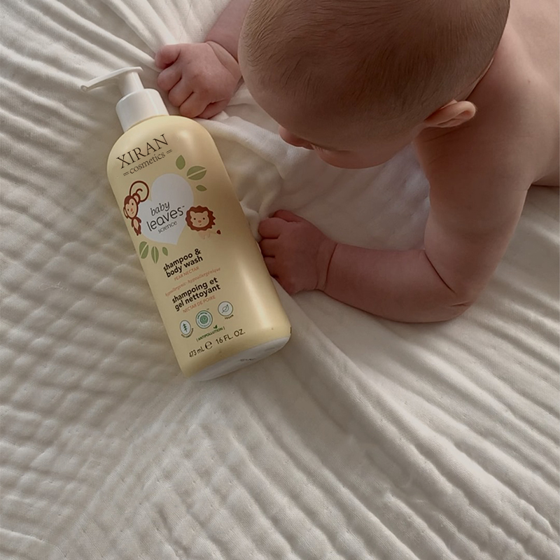 Hypoallergenic Plant Mineral Based 2 in 1 Shampoo Wash for Baby
