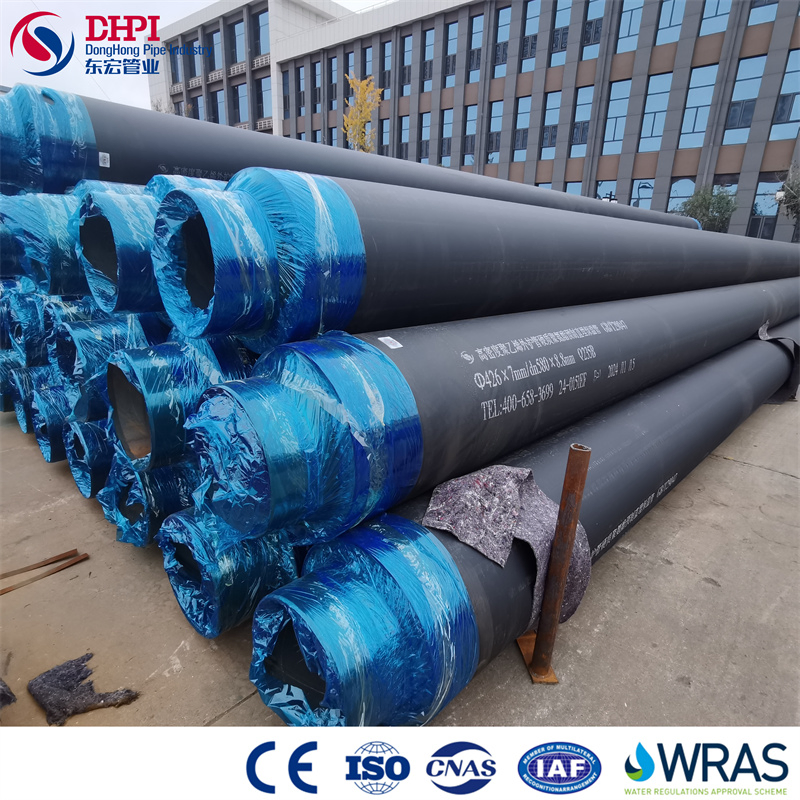 Polyurethane Coating HDPE Underground Direct Buried Pre Insulated Steel Pipe Insulation