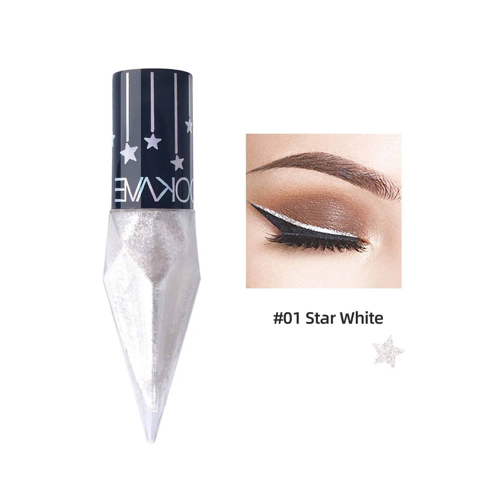 Quick Dry Formula Liquid Eyeliner Pencil with Felt Tip for Sharp Winged Liner