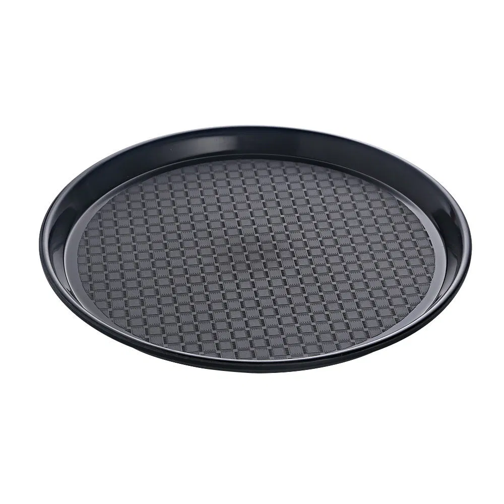Recycled Plastic Service Trays - Heavy-Duty Round Heat-Resistant for Restaurants