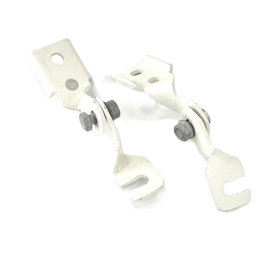 White Powder Coated Adjustable Anti-Seismic Hinge Bracket Strut Channel Fittings