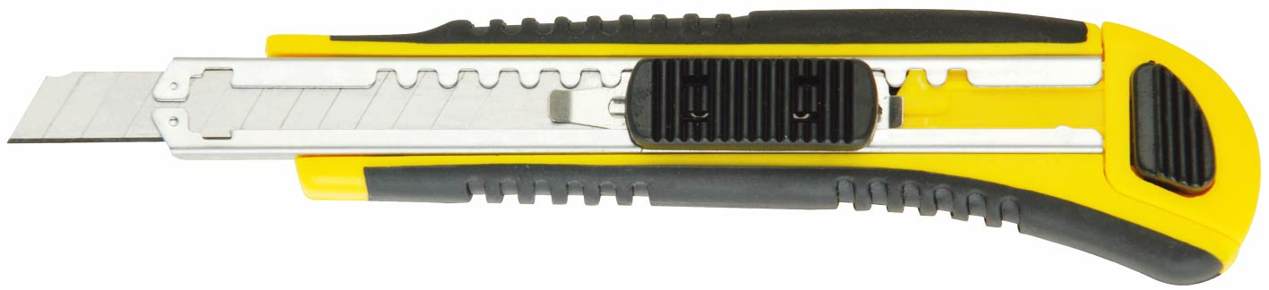 TPR Handle Cutter, Utility Knife, 18X100mm Spare Blade