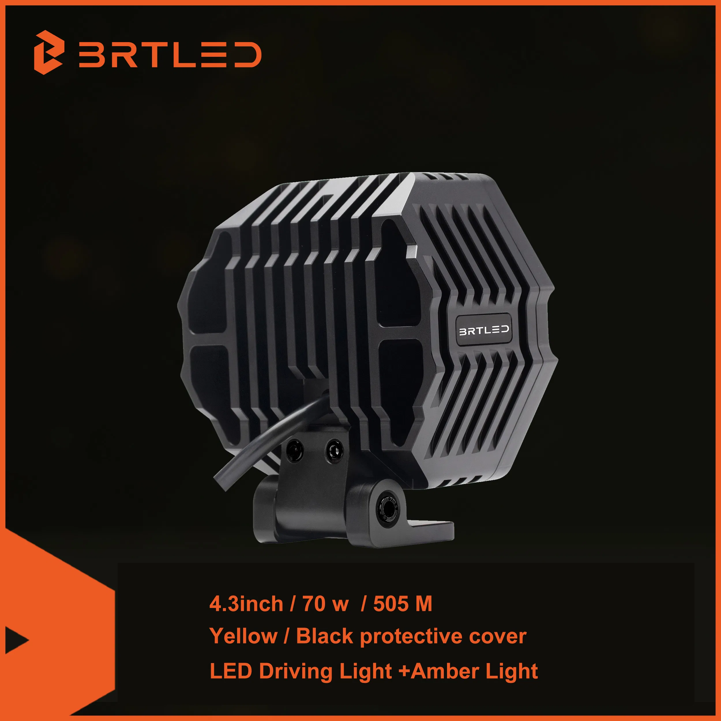 Светодиодные фары Brtled 70W 4.3 дюйма для внедорожников