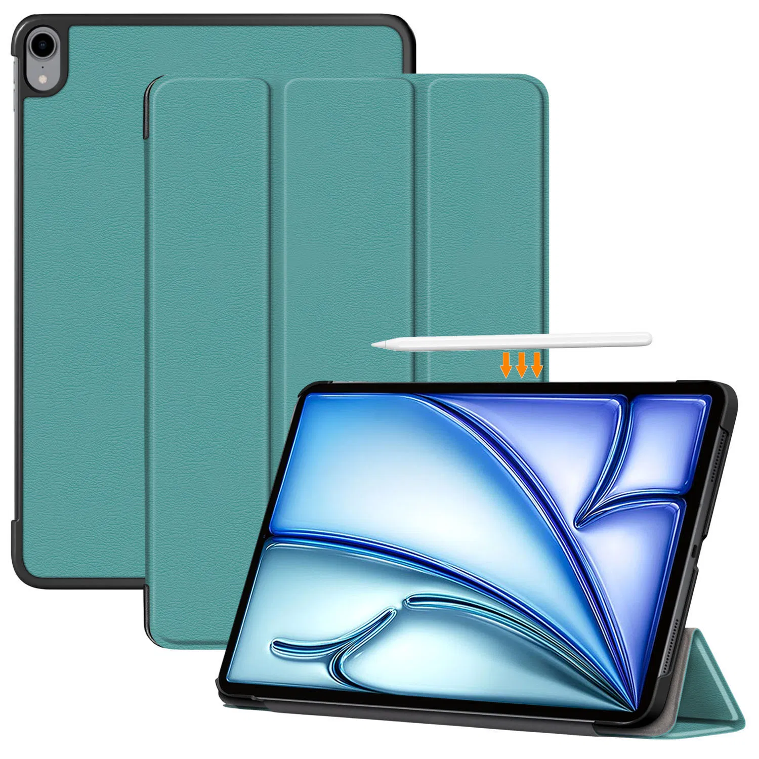 Чехол-фолио для iPad Air 11 (2025/2024/2022/2020), зеленый