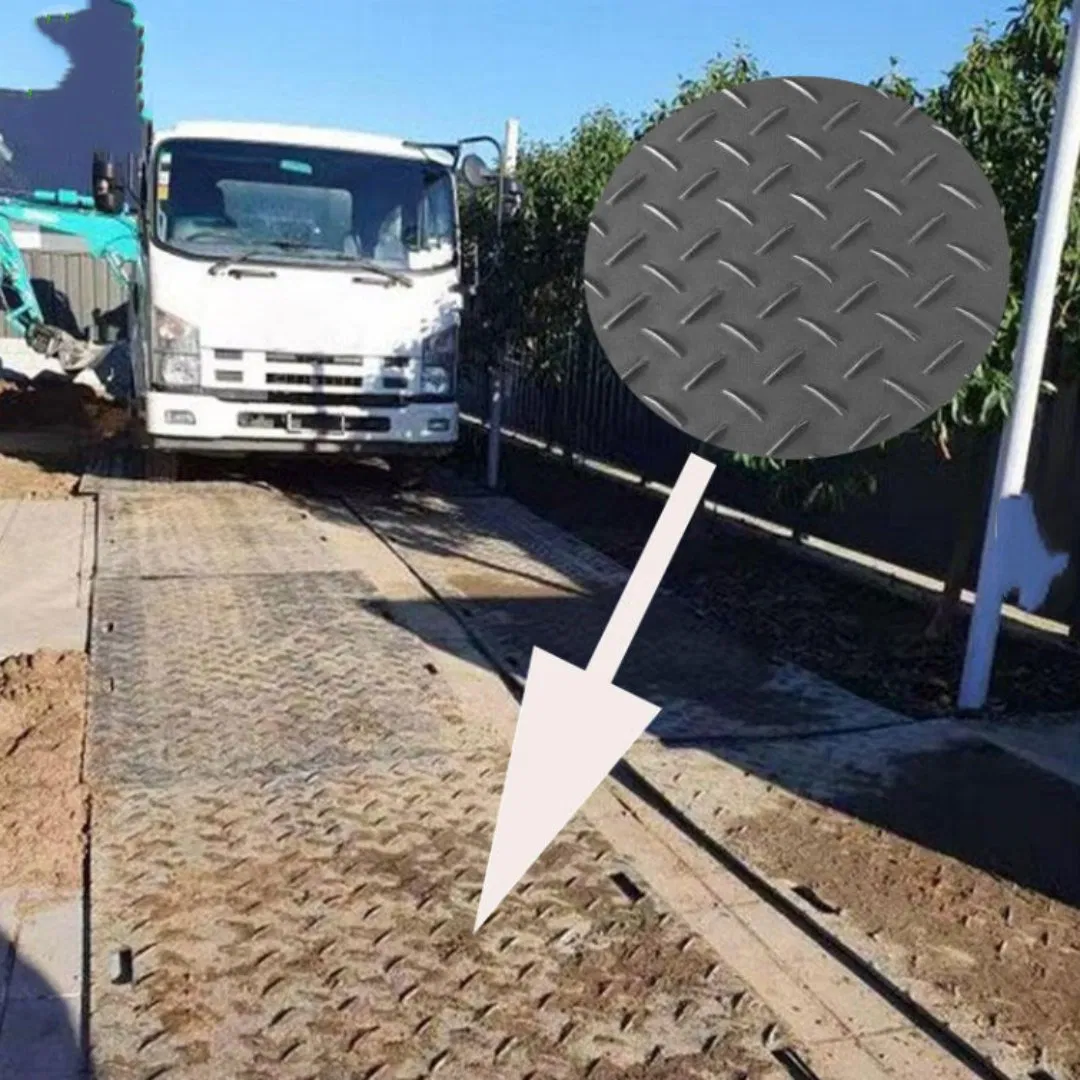 Durable Non-Broken Heavy Duty HDPE Plastic Road Plate Access Mat Temporary Construction Road Mat Ground Protection Mat for Heavy Equipment