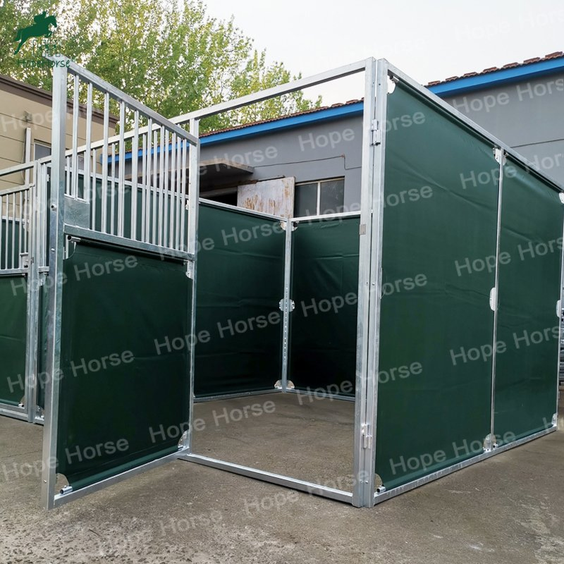 Steel Structure with PVC Panel Outdoor Shelter Horse Stall Horses Stable for Sales