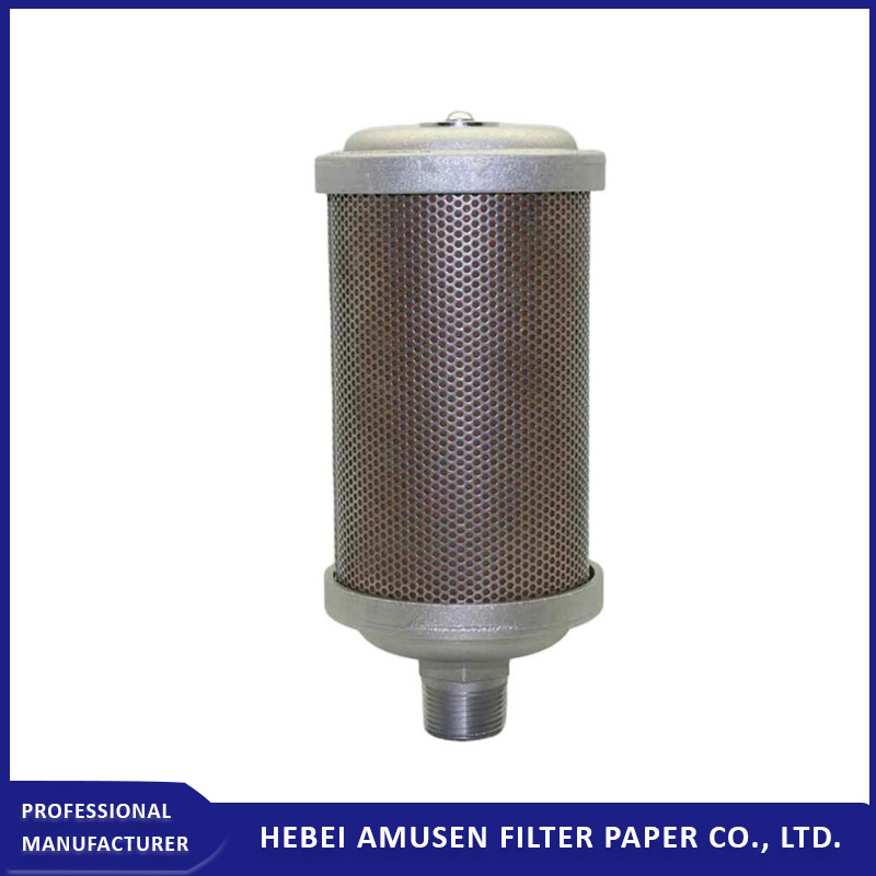 Глушитель выхлопа воздуха для компрессора и насосов