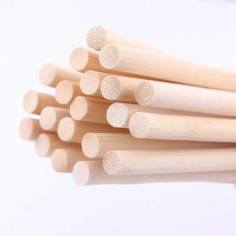 DIY Wooden Bamboo Sticks with Custom Shape & Size for Ice Cream Kulfi Skewer Broom