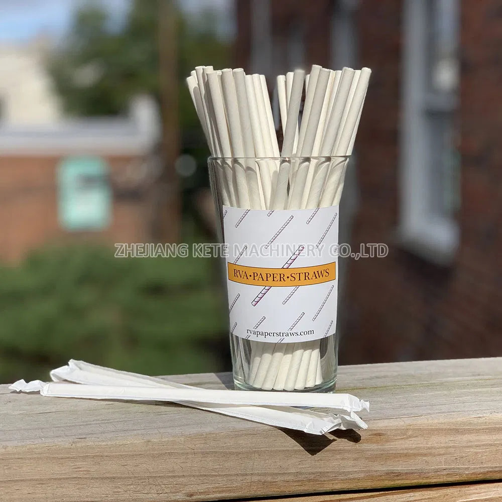 Disposable Compostable Drinking Paper Straw for Boba Bubble Tea Manufacturer Wholesale