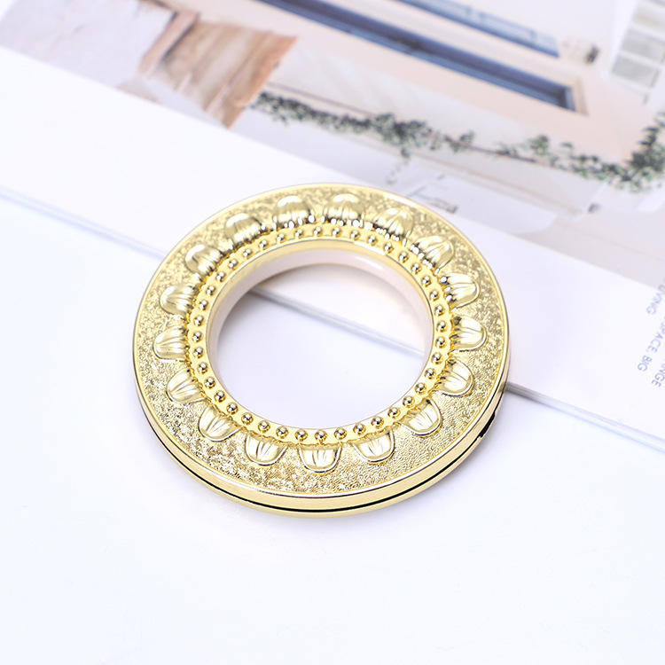 Home Decorative Curtain Accessories 32 Pack Nanoscale Low Noise Curtain Eyelets Roman Rings for Window Curtain Rod