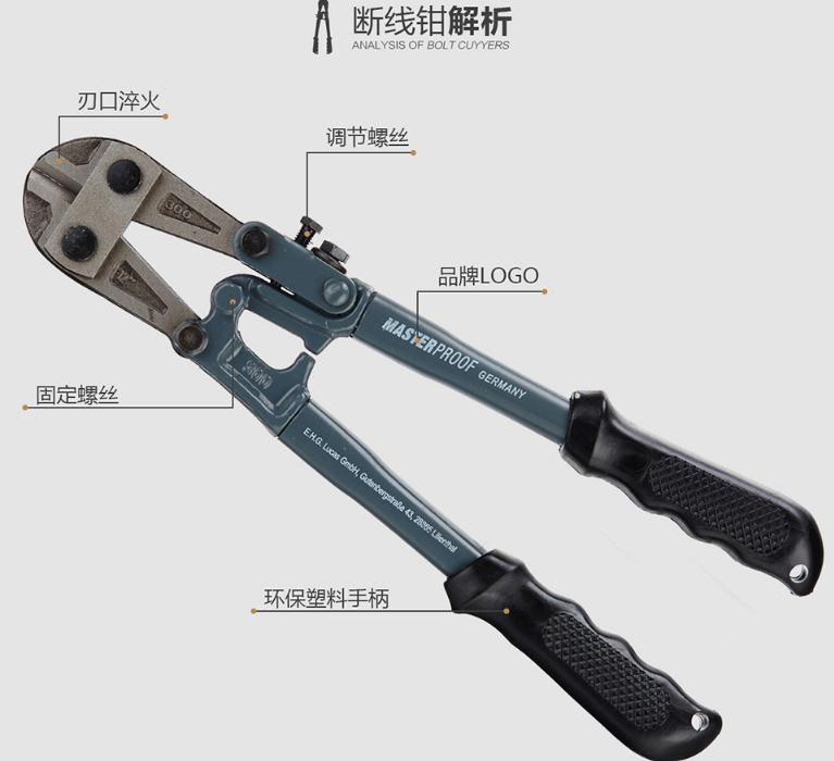 Кусачки для проволоки Anli, усиленные, промышленные