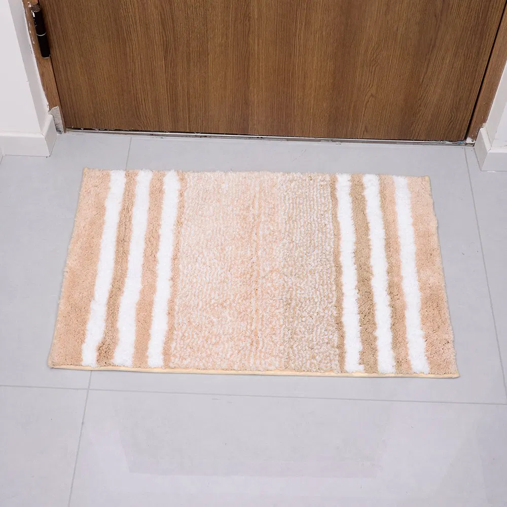 Wholesale of Absorbent Floor Mat with Polyester Microfiber Stripes by Manufacturers