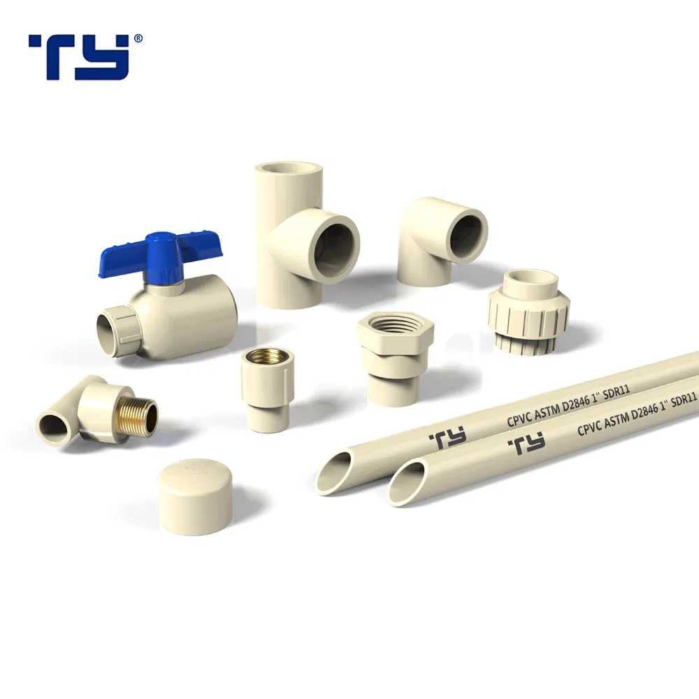 CPVC PVC Plastic ASTM D2846 Water Supply Pipe/Tube Joint Fitting