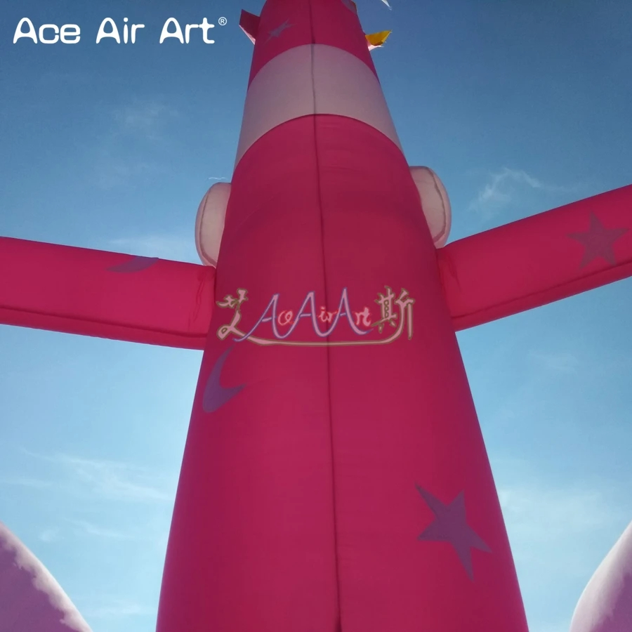 3mh or Custom Ice Cream Air Dancer Inflatable Older Dancer Man Single Leg Sky Dancer with Arrow for Ice Cream Advertisement