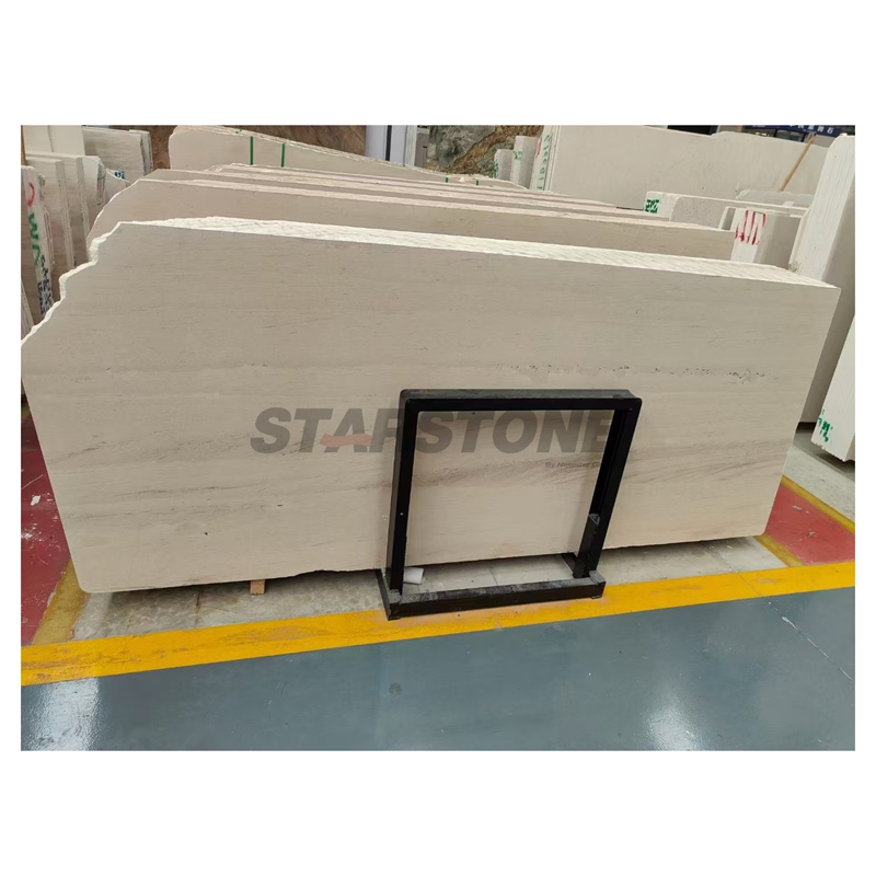 Wholesale Exterior Wall Cladding Material Natural Stone White Limestone Marble Tiles Slab Veneer Limestone Slab