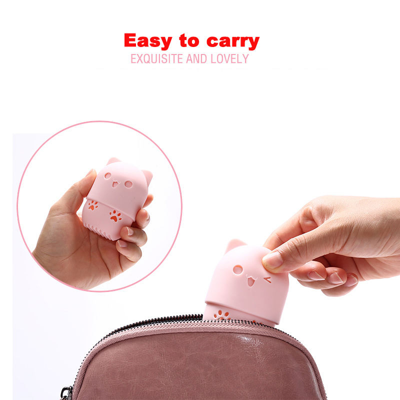 Cute Cat Cosmetic Sponge Blender Silicone Holders