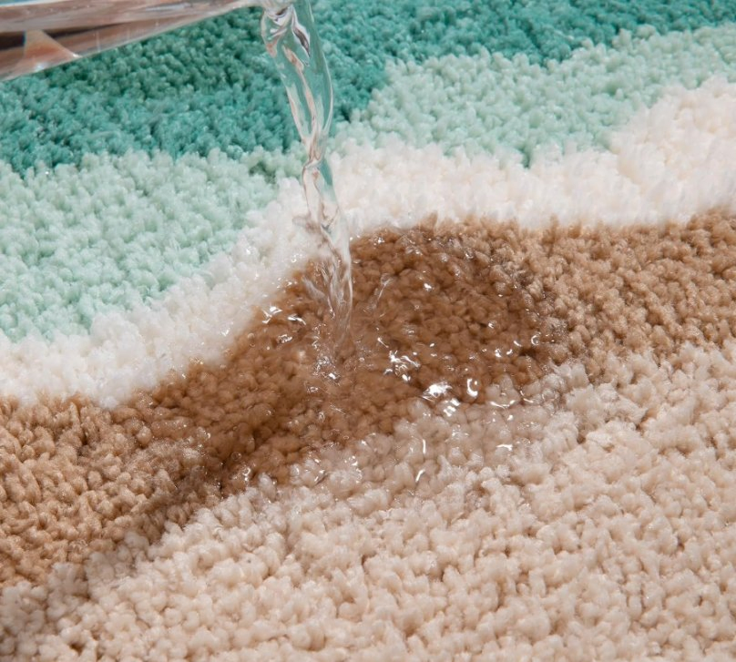 Microfiber Bathroom Rugs Absorbent Soft Shaggy Carpet Floor Mats