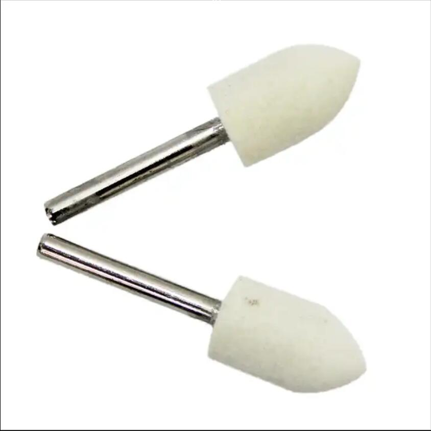 6mm Shank Cylinder Polishing Wool Felt Bobs for Glass Polishing Mounted Points