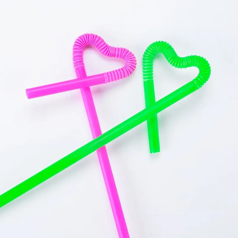 Wholesale Food Grade Art Colored Food Drade Drinking Straws Telescopic Disposable Plastic Boba Bubble Tea Straw