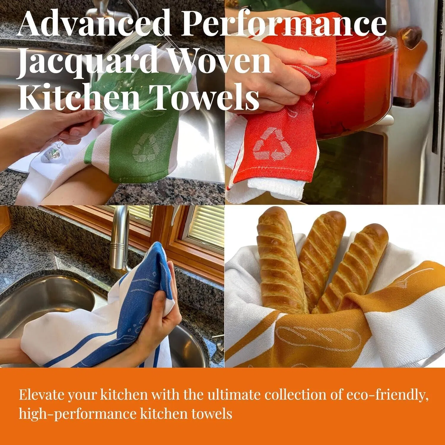 Premium Soft Tea Towels for Restaurants - Highly Absorbent & Durable