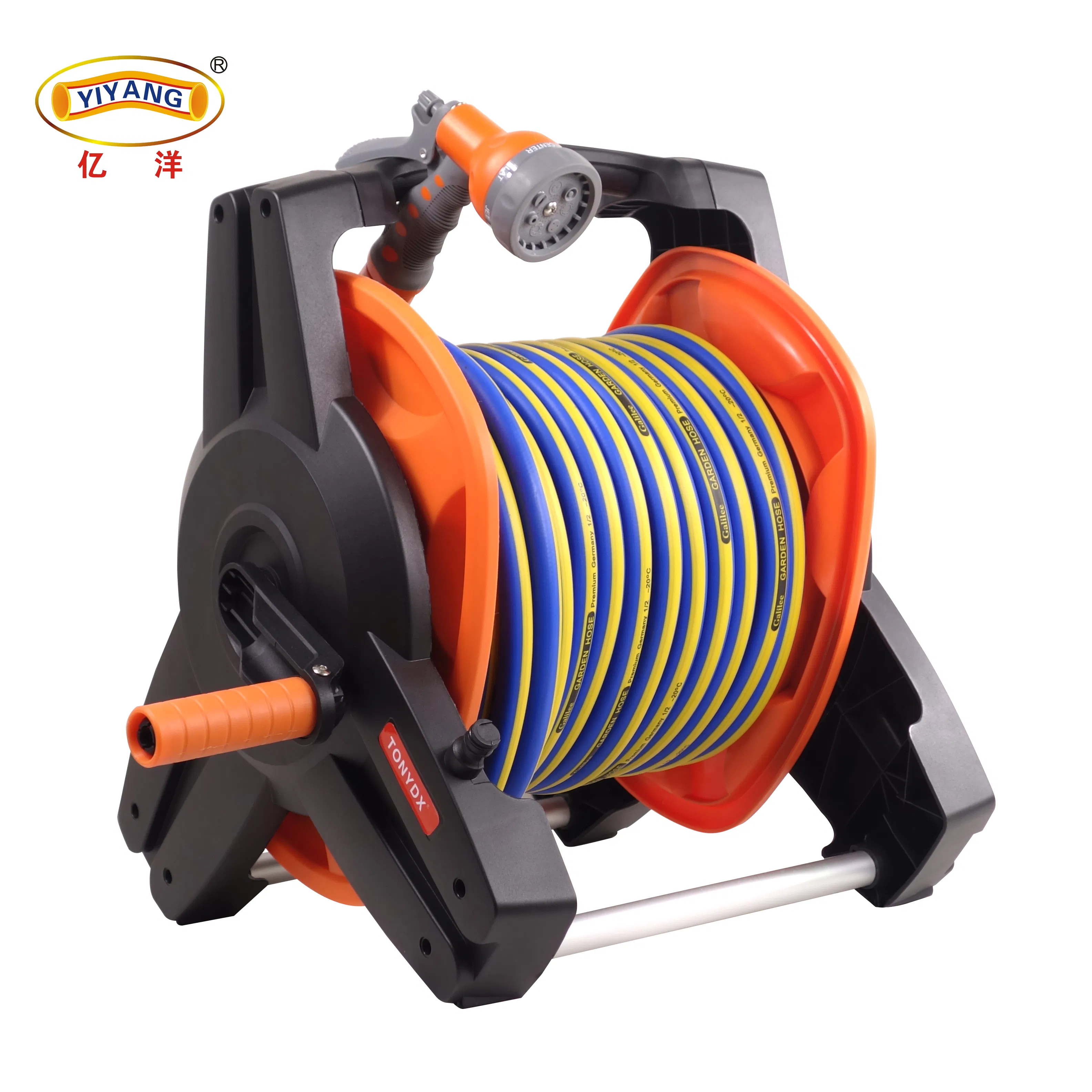 1/2" Garden Hose Reel, 30m Length - Personalized Color Selections