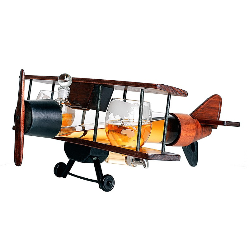 Creative Airplane Shape Wine Whiskey Decanter Bottle Jar