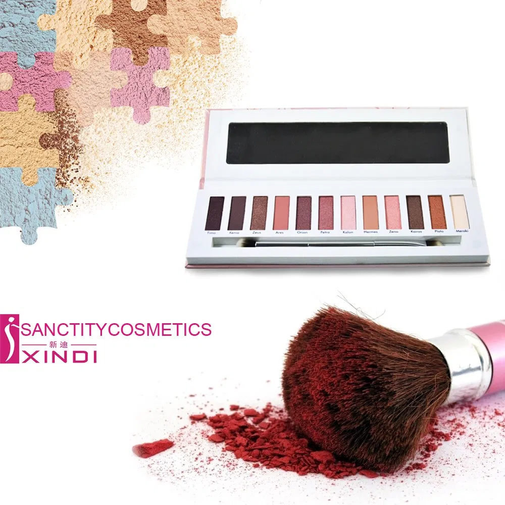 12 Colors Rigid Paper Pallete Eye Shadow Kit