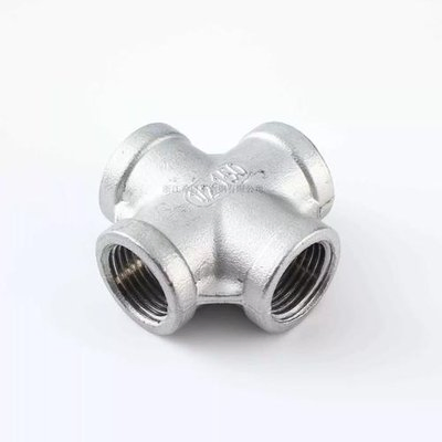 ASTM Stainless Steel Threaded Cross - Industrial Precision Fitting