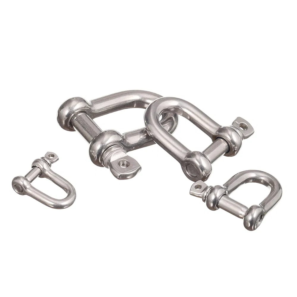 Carabiner Rigging Hardware Connector Stainless Steel Shackle for Chain Fittings