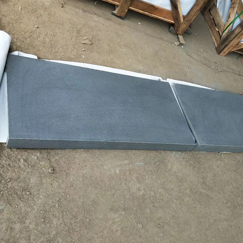 Natural Stone Hainan Black Basalt Bluestone Pool Cover Tile/Swimming Pool Coping for Outdoor Garden Houses, Honed, Brushed Price