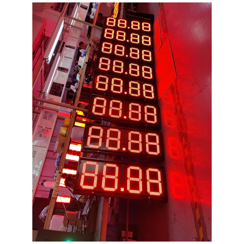 Large Outdoor 7 Segment LED Display 4 Digits Gas Station Price Display for LED Gas Display Gas Station