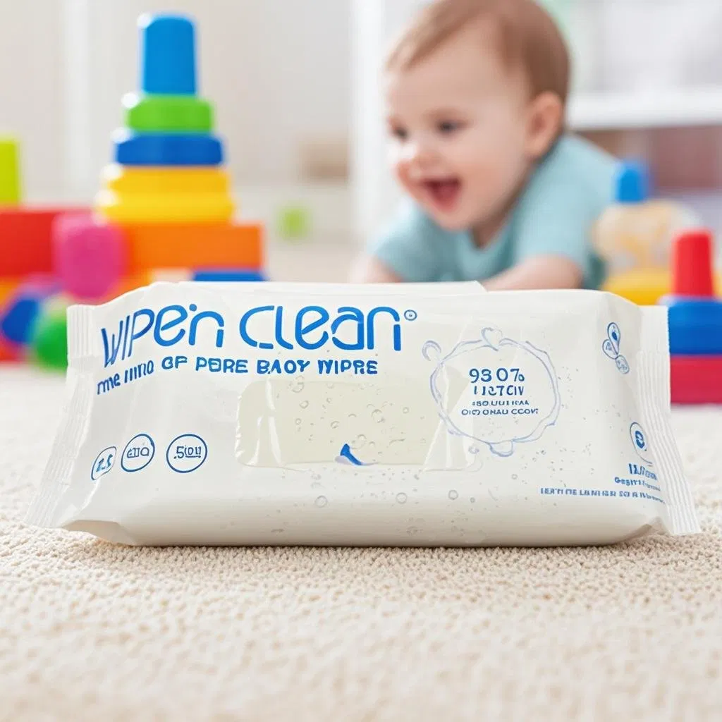 OEM Manufacturer Biodegradable Natural Organic Cleaning Wipes Water Wet Baby Wipes