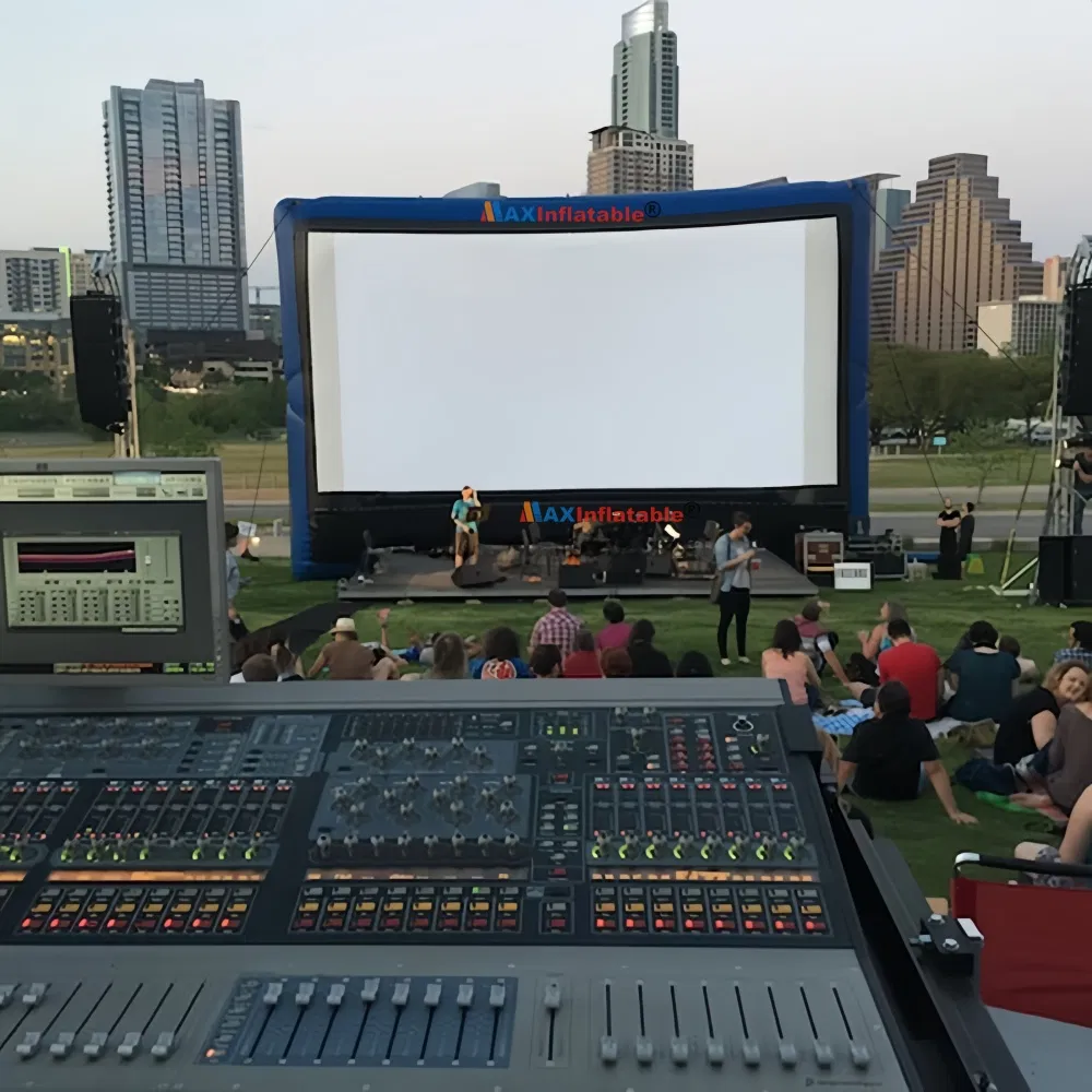 Giant Outdoor Inflatable Screen for Backyard Movie Nights