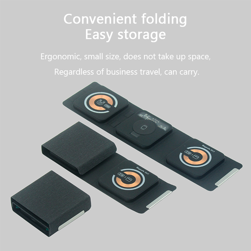 Магнитный складной беспроводной зарядник 3 в 1