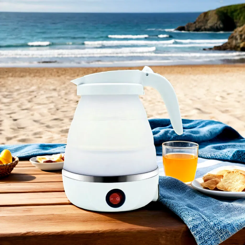 Travel Electric Kettle Lightweight Silicone Kettle for Convenient Carrying