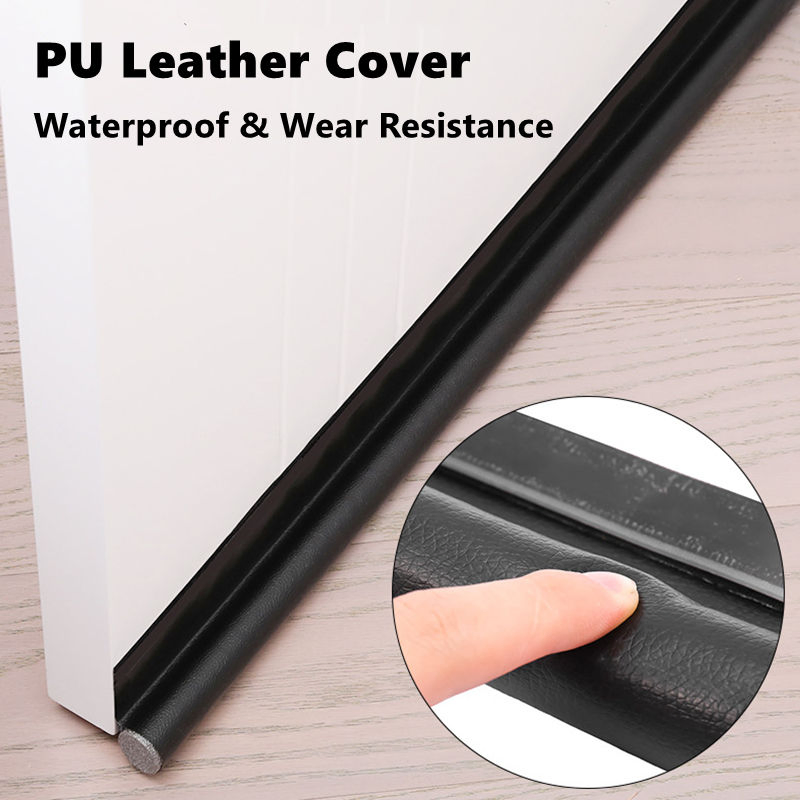 Adjustable PU EPE Foam Soundproof Door Draft Stopper Reduce Noise and Block Cold Air & Breeze Door Seal Sweep Bottom Seal