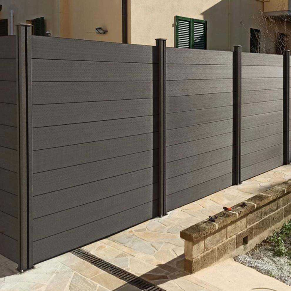 Popular Outdoor Garden Decorative Fencing Board Waterproof WPC Composite Wood Fence Panel