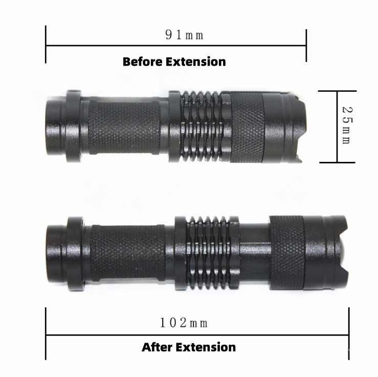 Sk68 365nm Ultraviolet Flashlight for Currency Verification and Fluorescent Detection