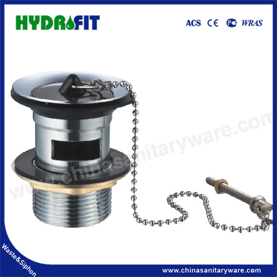 Factory Bathroom Kitchen Brass Zinc Stainless Steel Wash Basin Pop-up Click Clack Rotating Plug 1 1/4" 1 1/2" Chrome Brushed Overflow Lift Drain Waste (BW2004)