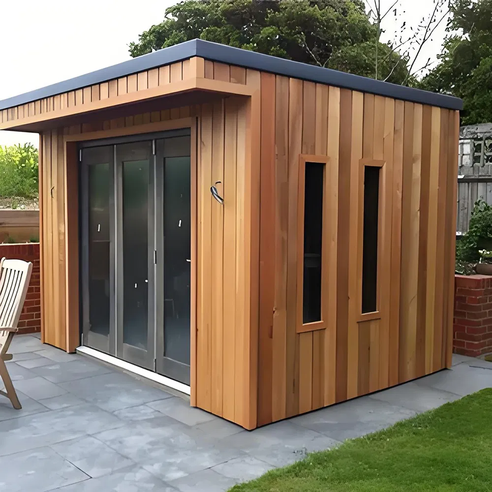 Сауна-бочка для двоих из массива дерева