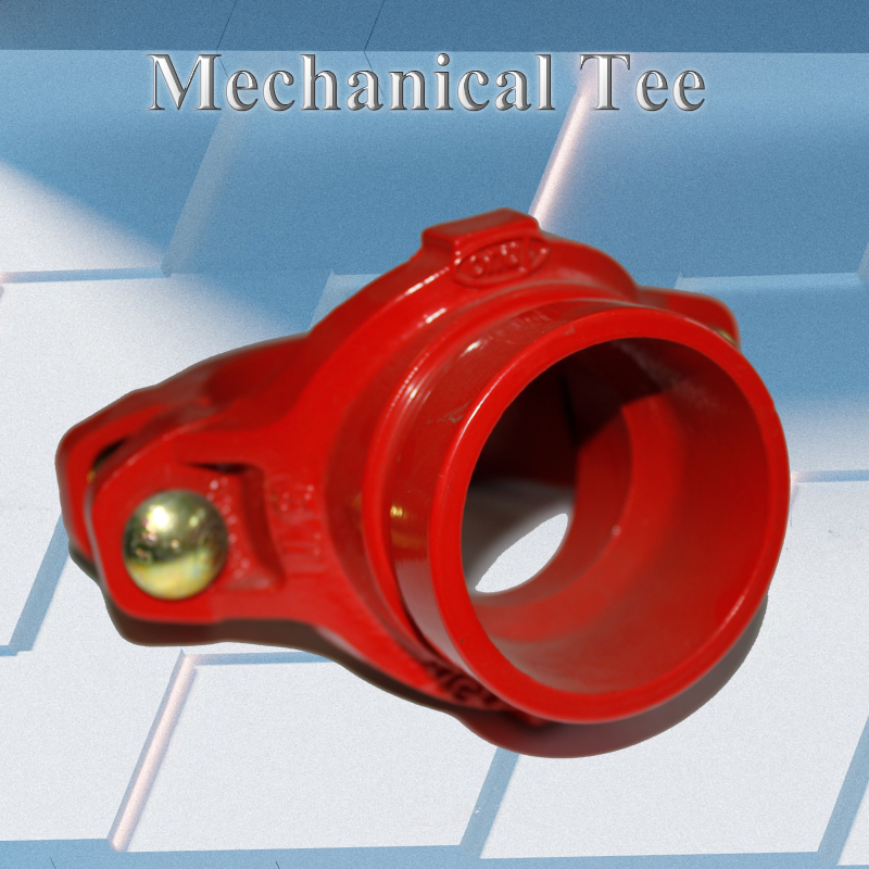 Fire Fighting System Ductile Iron Threaded Mechanical Tee China Manufacturer