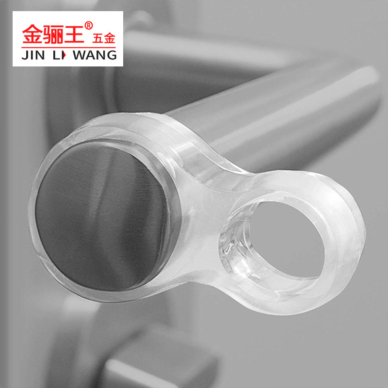 Door Hardware Fittings Transparent PVC Door Handle Buffer Door Stoppers
