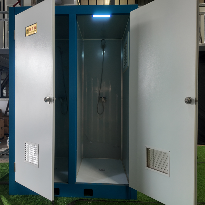 Portable Steel Outdoor Toilet - Detachable Design for Camping