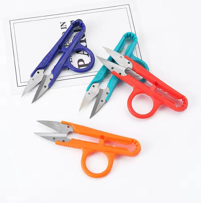 Wholesale Plastic Mini Handheld Sewing Scissors Embroidery Thread Cutter Snips Sewing Scissors Tailor