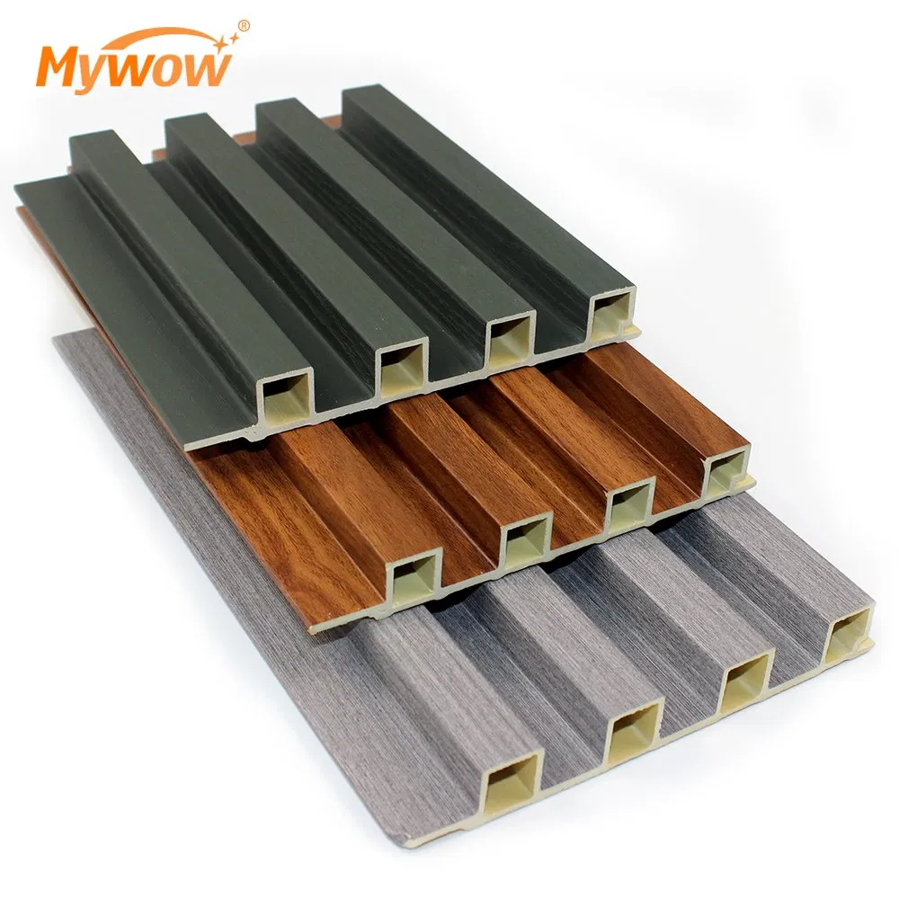 Modern 160*20 WPC Wall Panel 3D Interior Wood Plastic Panel Fluted Panels