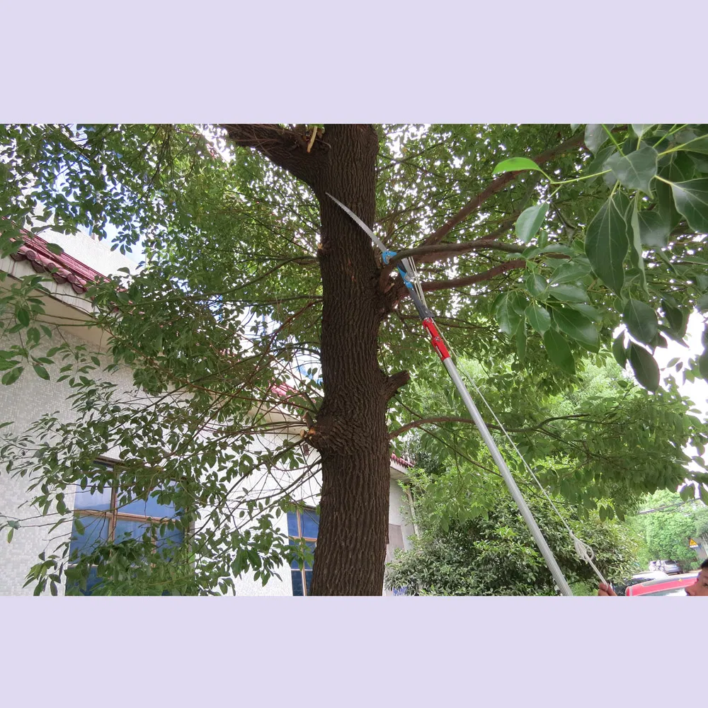 Extendable Telescopic Tree Pruner Manual Pole Saw Long Reach Handle Bypass Pole Tree Pruner
