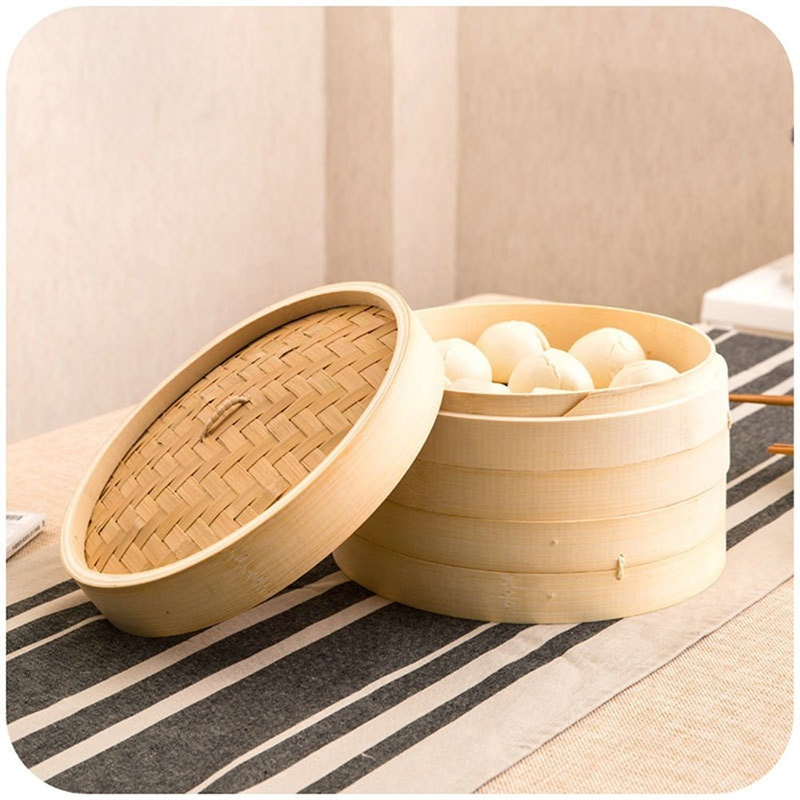 Бамбуковая пароварка для димсамов, 4 уровня